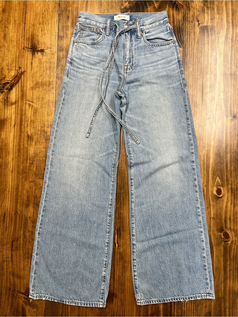 Madewell The Ultimate Wide-Leg Jean Airy Denim in Raebrook Wash Size 23 - Picture 9 of 16